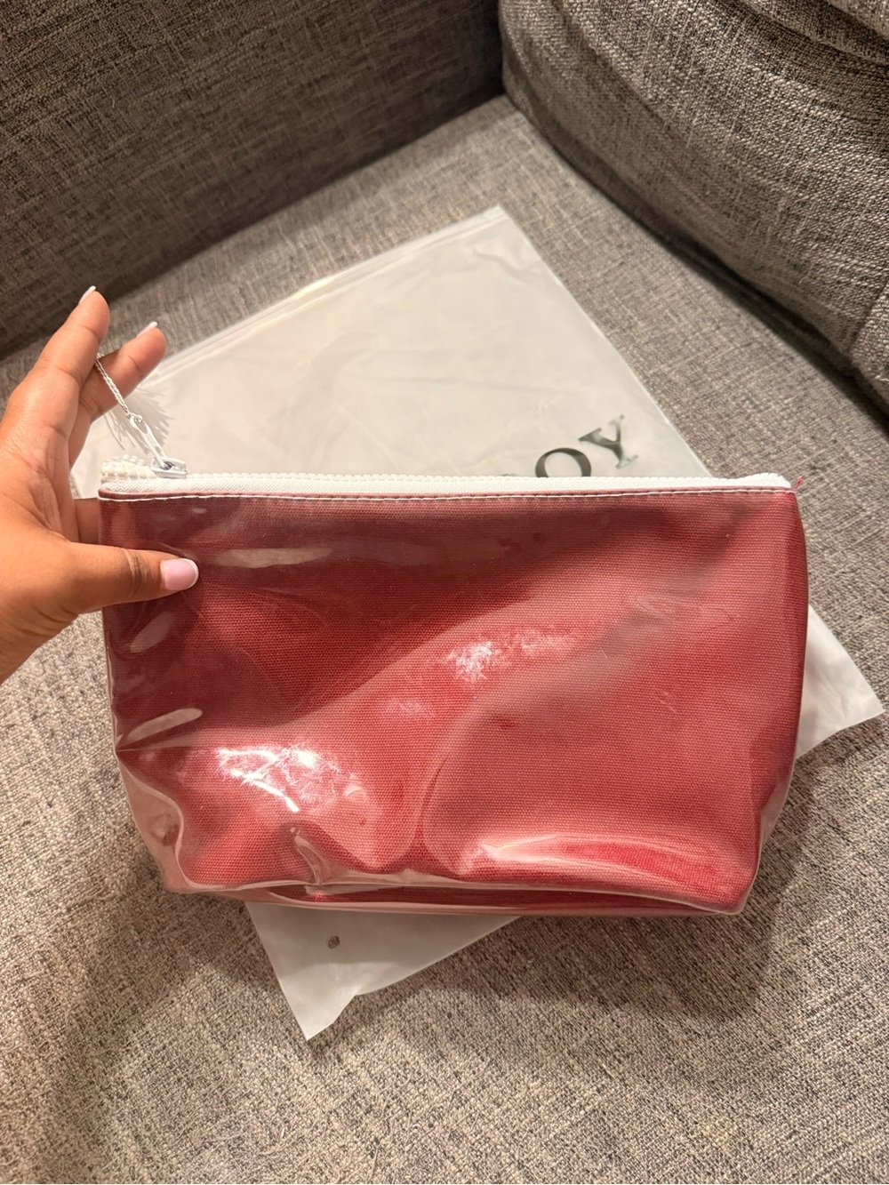FARM FRIENDS MAKEUP BAG in Merlot - Picture 7 of 7